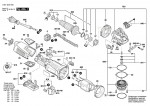 Bosch 3 601 GC4 B00 BAGX 125 Angle Grinder Spare Parts